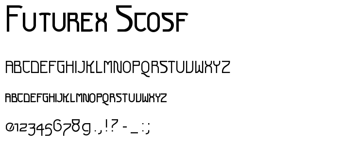 Futurex SCOSF font